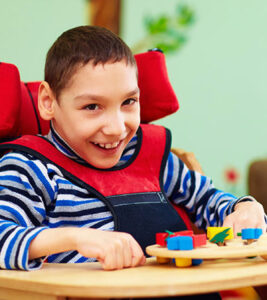 A child with Autism Spectrum Disorder