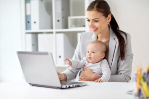 A mother benefiting from our Telemedicine